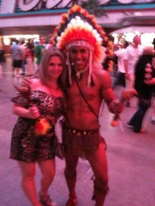 Me and a Half-Naked Indian